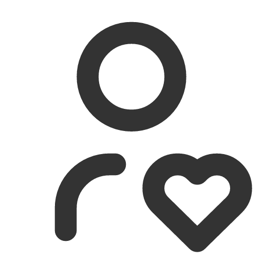 иконка user heart, user, пользователь, heart, сердце,