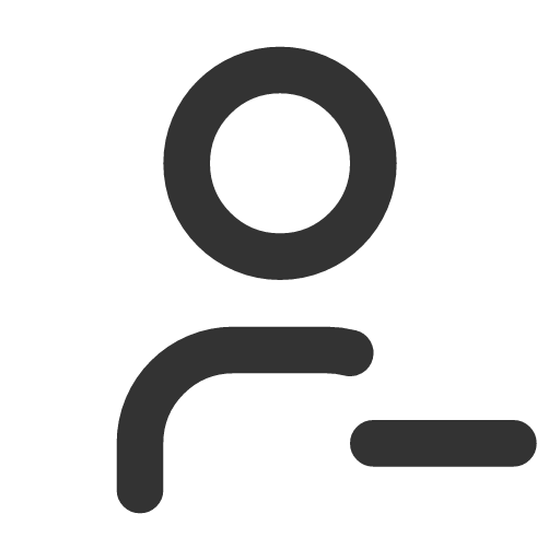 иконка user minus, user, пользователь, minus, минус,