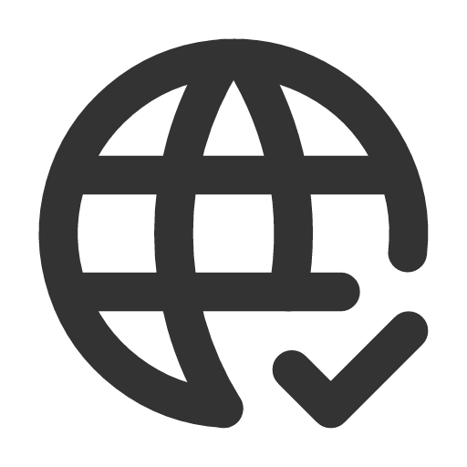 иконка world check, world, интернет, check, галочка,