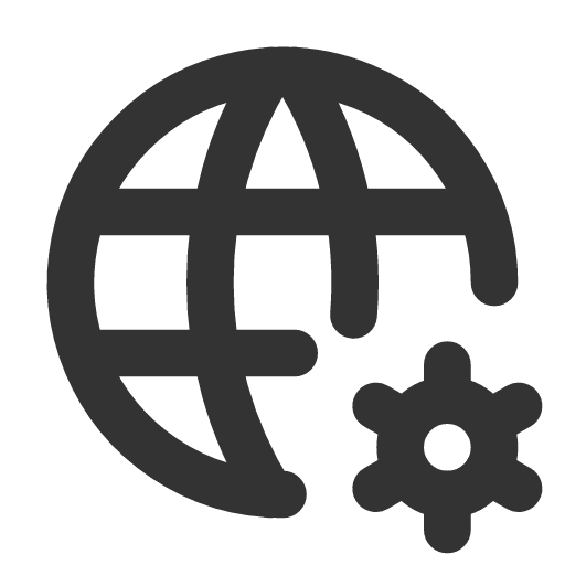 иконка world cog, world, интернет, cog,