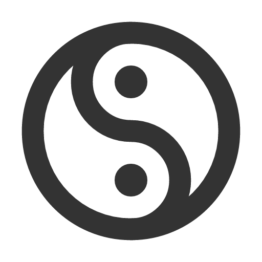иконка yin yang, инь янь, yin, yang,