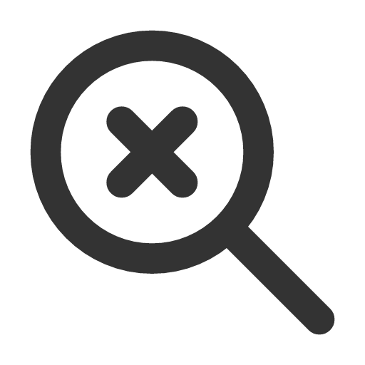 иконка zoom cancel, zoom, лупа, cancel, отмена,