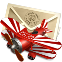 иконка mail, письмо, почта, самолет