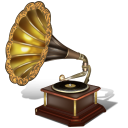иконка music, музыка, граммофон