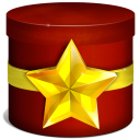 иконка favoris, избранное, подарок, коробка