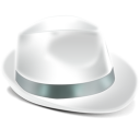 иконка Borsalino, белая шляпа