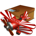 иконка mail, почта, посылка, самолет