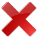 иконка delete, удалить, закрыть, крестик