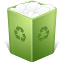 иконка recycle bin full, полная корзина