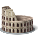 иконки colosseum, коллизией, достопримечательность, достопримечательности