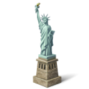 иконки liberty, статуя свободы, достопримечательность