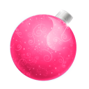 иконка Christmas, ball pink, елочная игрушка, новый год, новогодний шар