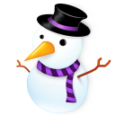 иконка Snowman, снеговик, новый год