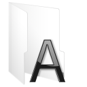 иконка Polices, шрифты, папка, folder