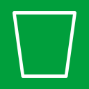 иконка recycle bin empty, пустая корзина, пустой бак