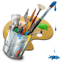 иконки graphics, painting, рисование, кисточки, художник