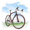 иконки bicycle, велосипед