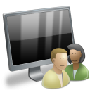 иконка User Computer, пользователь компьютера, монитор