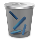 иконка recycle bin full, полная корзина