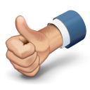 иконка thumbs up, большой палец вверх, хорошо