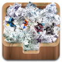 иконка recycle bin full, полная корзина, мусор