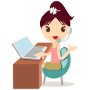 иконка callcenter, girls, коллцентр, девушка