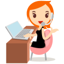 иконка callcenter, girls, коллцентр, девушка