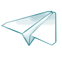 иконка paperplane, самолетик, бумажный самолет