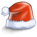 иконка santa hat, новый год, санта, колпак санты