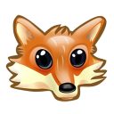 иконка firefox, файрфокс, браузер, лиса, животное