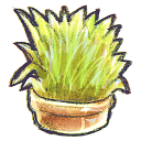 иконки Flowerpot, Grass, цветок, трава