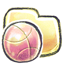 иконки Folder, Basketball, баскетбольный мяч, папка