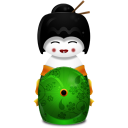 иконки Japan, японская гейша