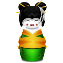 иконки Korea, корейская гейша