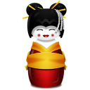 иконки Korea, корейская гейша