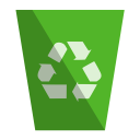 иконка recycling bin full, полная корзина, мусор