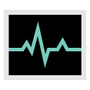 иконка Activity Monitor, сердечная активность, кардиограмма, производительность