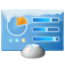 иконка Control Panel, панель управления, настройки, новый год, в снегу