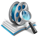 иконка database, база данных, видео, поиск, sraech