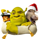иконки Shrek and Donkey and Puss, шрек