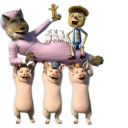иконки Wolf and Pigs, shrek, шрек
