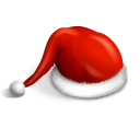 иконка Santa cap, новый год, шапка санты, шапка