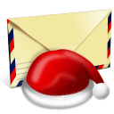 иконка Santa letter, письмо санте, письмо, конверт, новый год