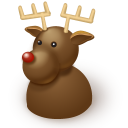 иконка deer, олень, новый год