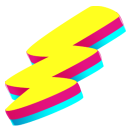 иконка молния, электричество, shock, rave