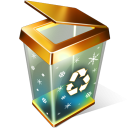 иконка пустая корзина, recycle bin empty