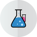 иконки химия, пробирка, колба, лаборатория, lab