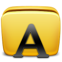 иконка шрифты, папка, шрифт, folder, fonts