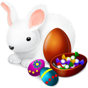 иконка кролик, яйцо, пасха, пасхальный кролик, rabbit, eggs