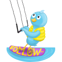 иконки водные лыжи, waterskiing